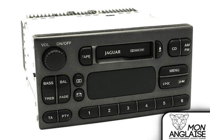 Autoradio lecteur cassette gris foncé Jaguar S-Type 1999-2002 | JLM21033LGR