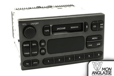 Autoradio lecteur cassette gris foncé Jaguar S-Type 1999-2002 | JLM21033LGR