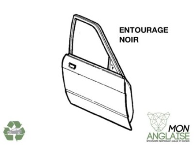 Portière avant droite entourage noir Jaguar X300 1995-1997 | JLM11722