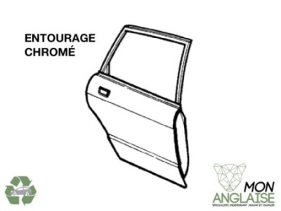 Portière arrière droite LWB entourage noir Jaguar X300 1995-1997 | JLM12258C