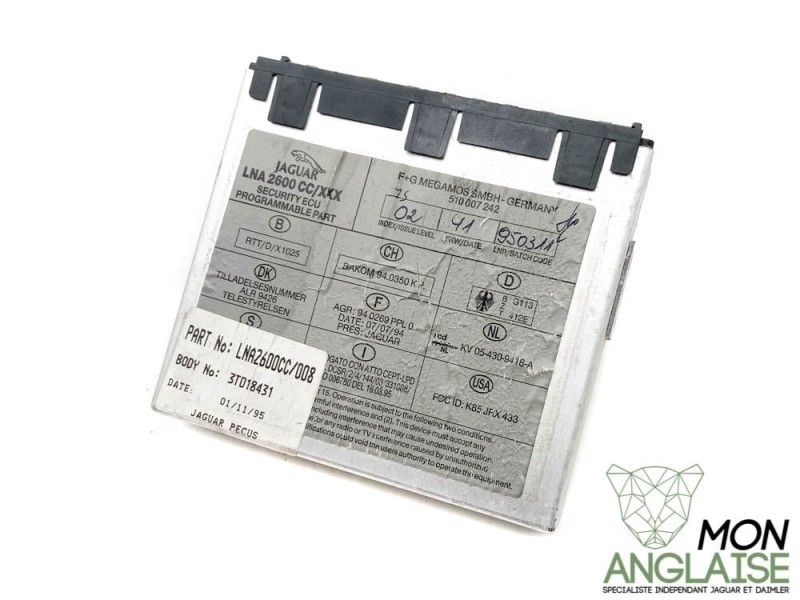 Module de sécurité / verrouillage Jaguar X300 1995-1997 | LNA2600CC008