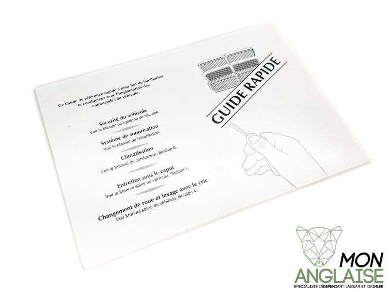 Guide d'utilisation rapide Jaguar X300 1995-1997 | JJM11201260
