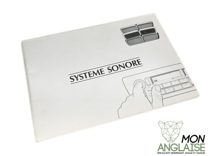 Manuel des systèmes sonores Jaguar X300 1995-1997 | JJM11211255