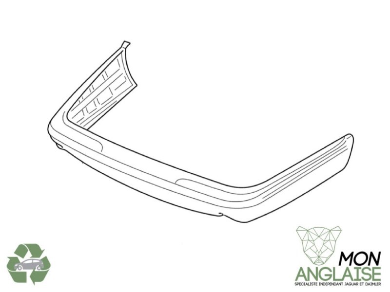 Pare-choc arrière Jaguar XJ8 1998-2001 | HNC6586AE