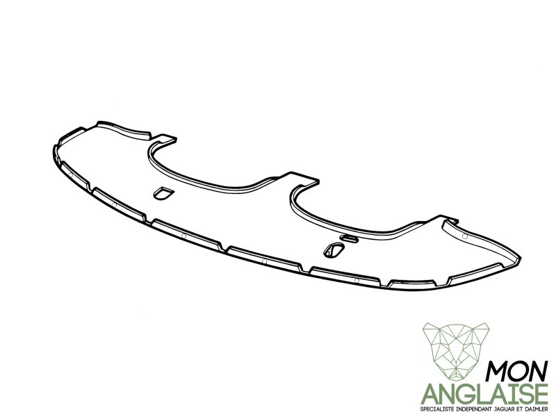 Plateau inférieur pare-choc avant Jaguar XJ8 1998-2002 | HNE6484AA