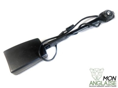 Boucle de ceinture avant conducteur noir Jaguar XJ8 1998-2002 | HNF7012AALEG