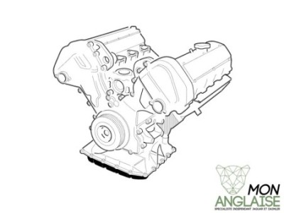 Moteur AJ27 4.0L V8 jusqu'au n°0108122359 reconditionné Jaguar XK8 de 1999 à 2002 Référence OE : NNE1002PB