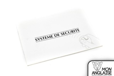 Manuel du système de sécurité Jaguar X300 de 1995 à 1997 Référence OE : SYSSX300