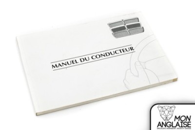 Manuel du conducteur Jaguar X300 de 1995 à 1997 Référence OE : MANUELX300