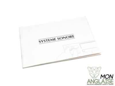 Manuel du système sonore Jaguar XJ8 de 1998 à 2002 Référence OE : SYSTSONXJ01