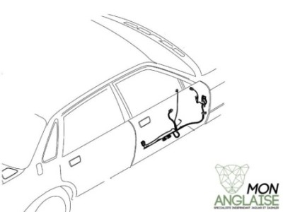 Faisceau de portière passager avant Jaguar XJ8 1998-2002 | LNF3190BB