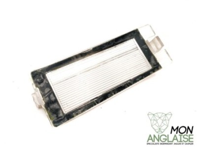 Verre de lampe de plaque gauche Jaguar S-Type de 1999 à 2004 Référence OE : XR829253