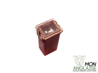 Fusible 50A rouge Jaguar New XJ de 2010 à 2019 Référence OE : XR823729