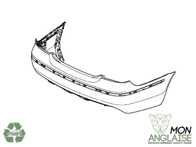 Pare-choc arrière sans capteur de stationnement Jaguar S-Type 2004-2008 | XR847901