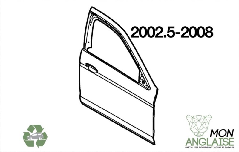 Portière avant droite Jaguar S-Type 2003-2008 | XR845423