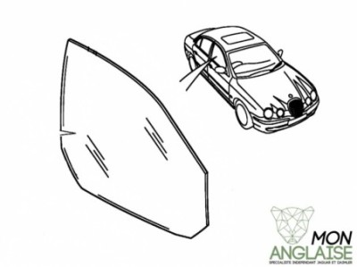 Vitre avant droite Jaguar S-Type 1999-2008 | XR849787
