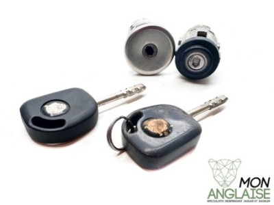Ensemble barillet neiman et serrure conducteur avec 2 clés Jaguar S-Type de 1999 à 2002 Référence OE : NEIMB2C