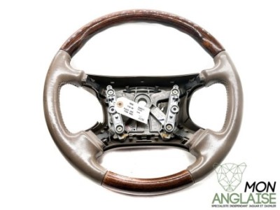 Volant cuir et ronce de noyer sable Jaguar XJ8 1998-2002 | HJB9181CBAEK