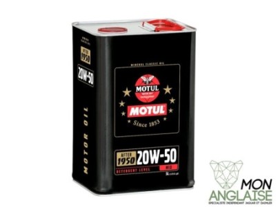 Motul Classic 20W50 Spéciale Véhicule Anciens Jaguar XJ Série 3 de 1978 à 1992 Référence OE : CLAS20W50