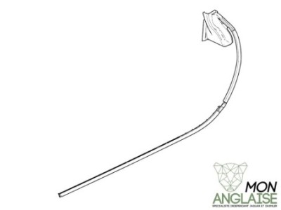 Joint de portière droite inférieur arrière Jaguar XK 2006-2014 | C2P20355