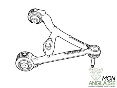 Triangle supérieur arrière gauche Jaguar New XJ de 2010 à 2019 Référence OE : C2D45609