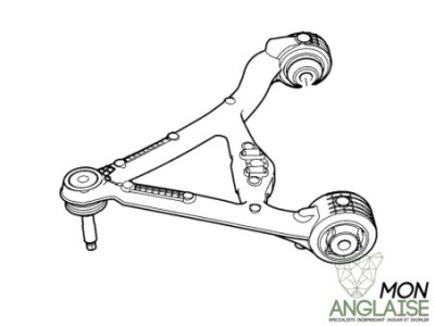 Triangle supérieur arrière droite Jaguar New XJ de 2010 à 2019 Référence OE : C2D45607
