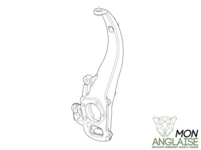 Porte moyeu avant droite Jaguar XF de 2008 à 2015 Référence OE : C2P25453