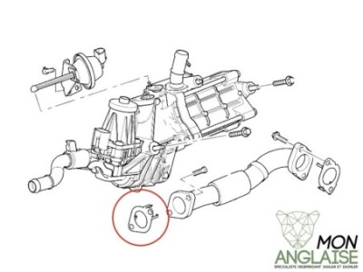 Joint EGR gauche Jaguar New XJ de 2010 à 2019 Référence OE : C2Z14251