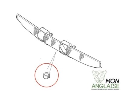 Pince de montage de grille de calandre Jaguar XK8 1996-2006 | HJB6537AA