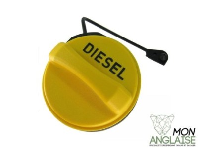 Bouchon de réservoir à carburant 1/4 tour jaune Jaguar X-Type 2001-2009 | 202123479