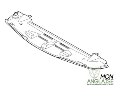 Plateau inférieur pare-choc avant Jaguar XJ X350 2008-2009 | C2C35762