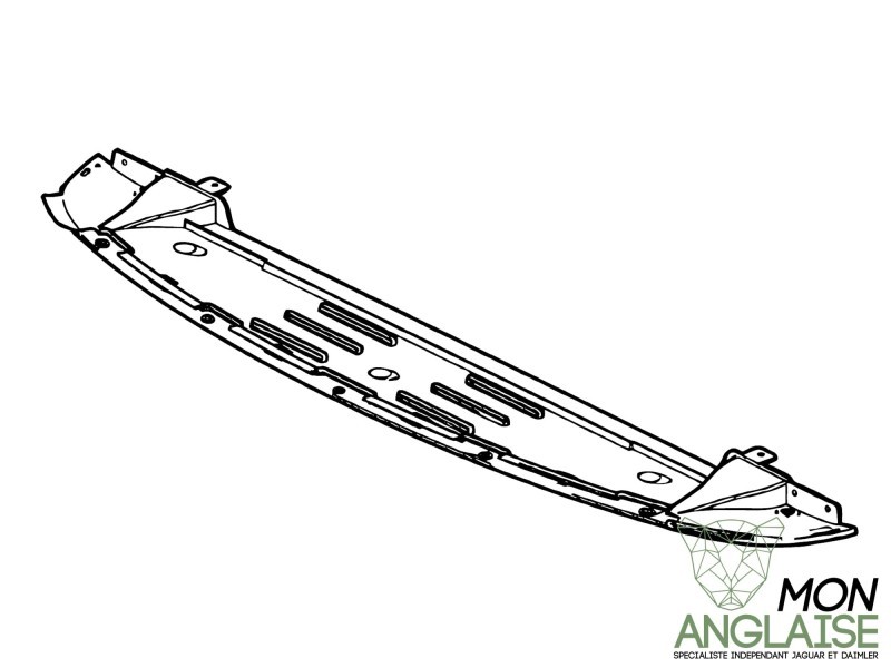 Plateau inférieur pare-choc avant Jaguar XJ X350 2003-2007 | C2C30347