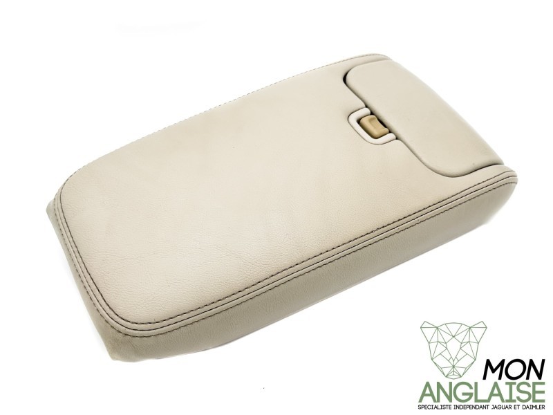 Accoudoir de console centrale beige avec porte tasse Jaguar XJ8 1998-2002 | GNF7670AAAGD
