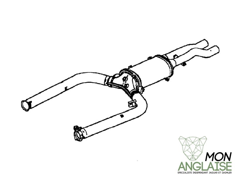 Filtre à particule Jaguar S-Type de 2006 à 2008 Référence OE : XR856857