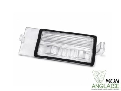 Verre de lampe de plaque gauche Jaguar S-Type de 2004 à 2008 Référence OE : XR851934