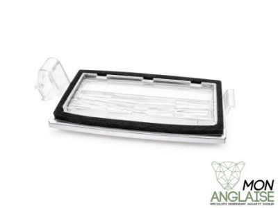 Verre de lampe de plaque droite berline Jaguar X-Type de 2001 à 2009 Référence OE : C2S49887