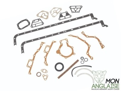 Kit joint bas moteur Jaguar XJ Série 3 de 1978 à 1992 Référence OE : JLM9713