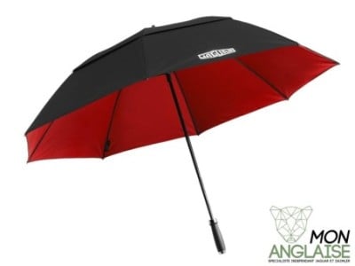 Parapluie de Golf Jaguar Noir & rouge Édition Limitée Jaguar X300 de 1995 à 1997 Référence OE : CMUM112BKA
