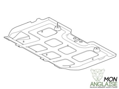 Panneau de protection sous moteur Jaguar XK 2006-2009 | C2P5347