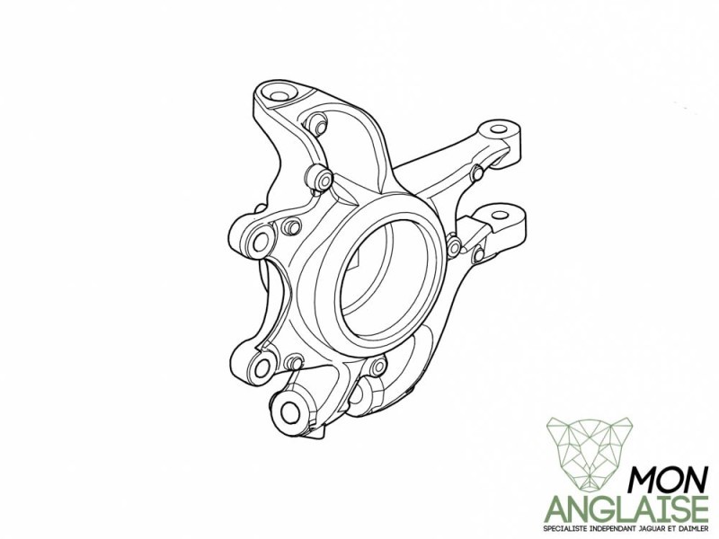 Porte moyeu arrière gauche Jaguar XF 2008-2015 | C2P12736