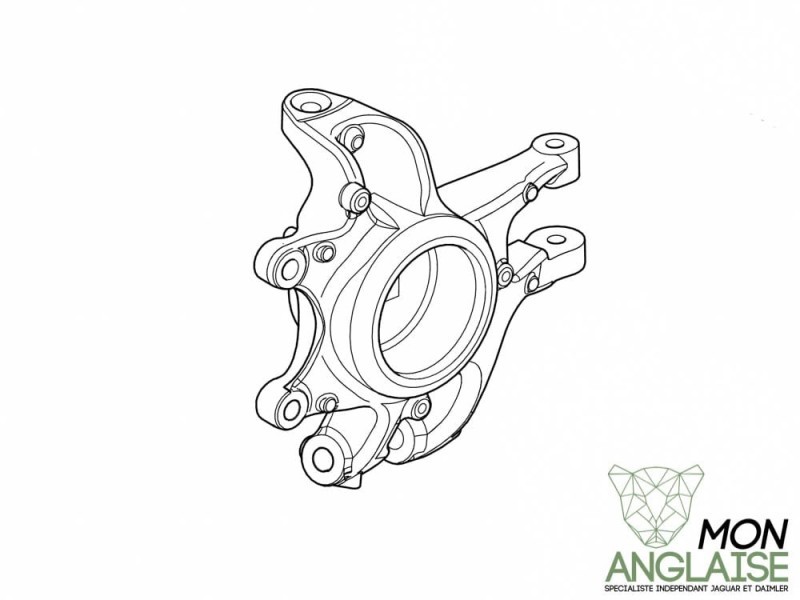 Porte moyeu arrière gauche Jaguar XK 2010-2014 | C2P12736