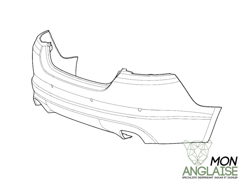 Pare choc arrière avec aide au stationnement Jaguar XF 2008-2011 | C2Z2148XXX
