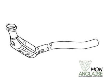 Catalyseur droite 3.0L Jaguar S-Type de 2001 à 2002 Référence OE : XR818022