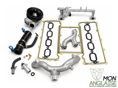 Kit Y-Pipe aluminium V8 5.0 SC - Intégral Jaguar New XJ de 2010 à 2019 Référence OE : YPIPEKIT3