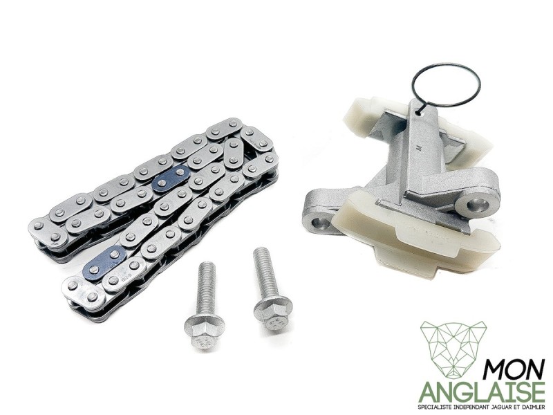 Kit tendeur et chaîne d'arbre à cames Jaguar New XJ de 2010 à 2019 Référence OE : C2S30215