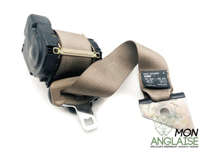 Ceinture arrière droite sable Jaguar S-Type de 1999 à 2000 Référence OE : XR81384AEK