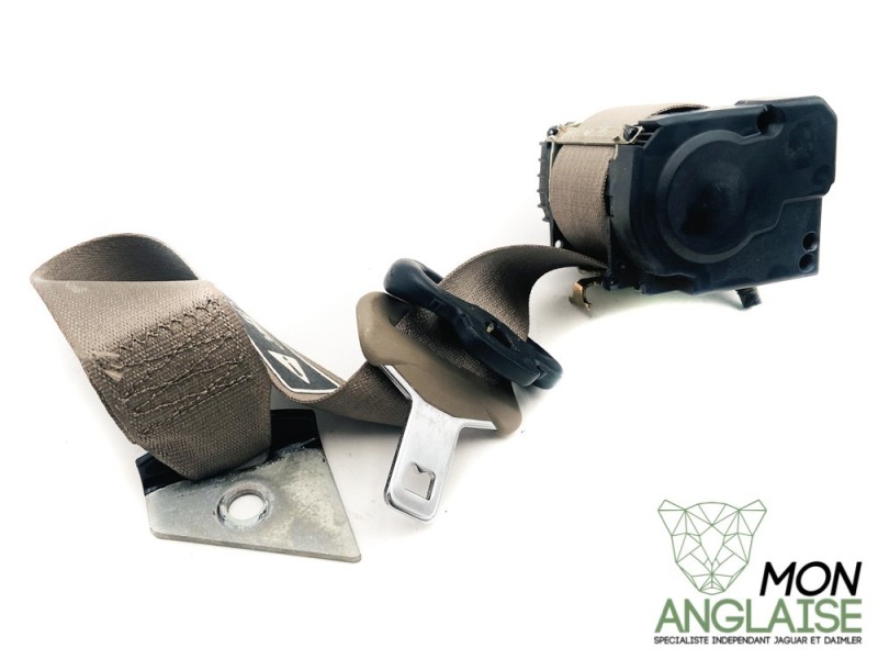 Ceinture arrière gauche sable Jaguar S-Type de 1999 à 2000 Référence OE : XR81381AEK