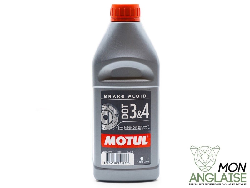 Liquide de frein Motul Dot 3 & 4 Jaguar S-Type de 1999 à 2008 Référence OE : DOT34