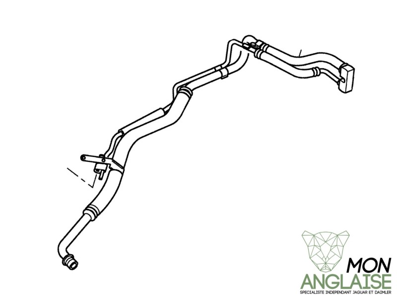 Durite de climatisation Jaguar S-Type de 1999 à 2008