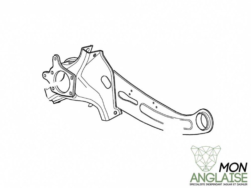 Porte moyeu arrière droite Jaguar X-Type de 2001 à 2009 Référence OE : C2S49746
